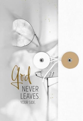 Notizbuch mit Knopf - God never leaves your side (Grace & Hope) von SCM